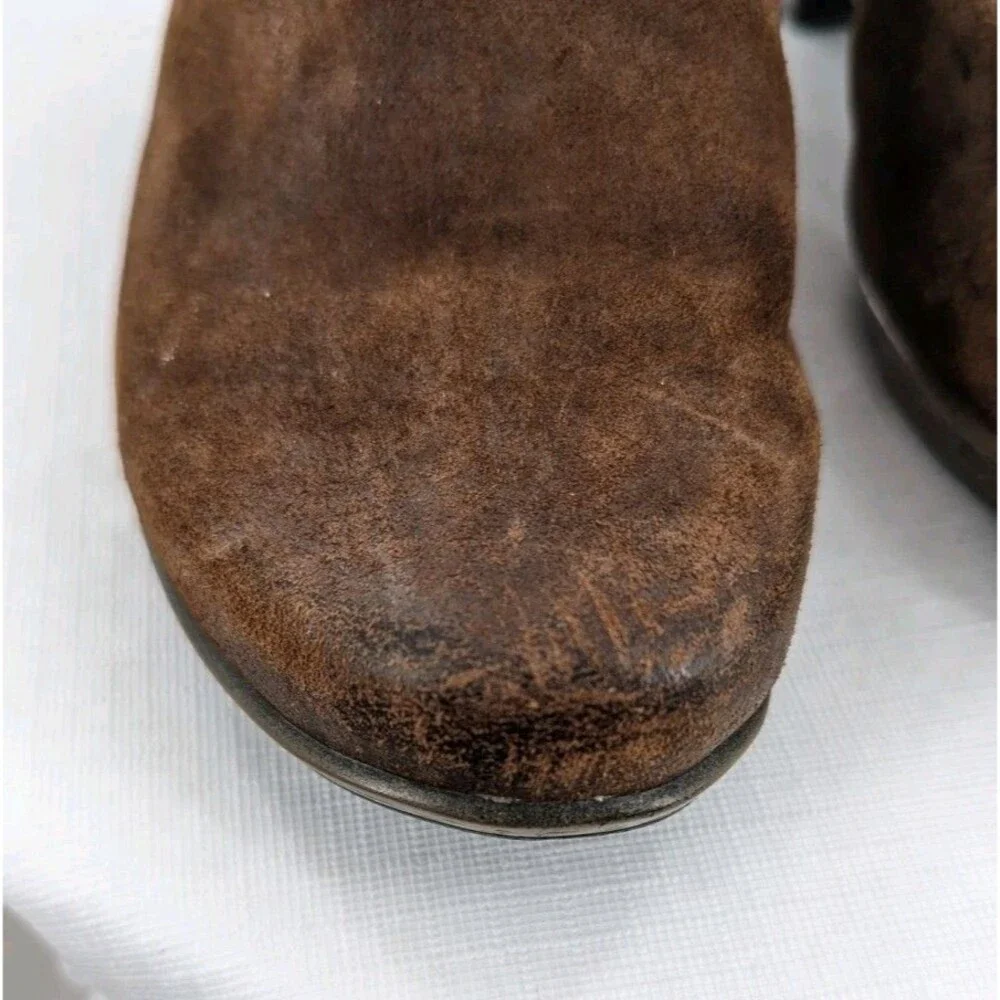 NAOT Upgrade US 7 EU 38 Womens Slingback Mule Clog Brown Suede Leather Comfort